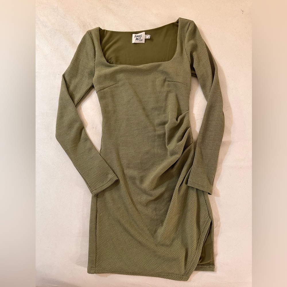 Princess Polly Olive Mini Dress - Picture 2 of 6